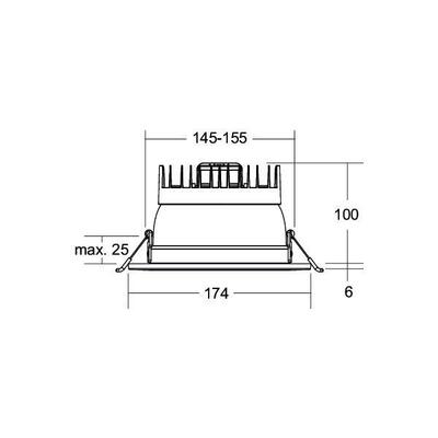 Brumberg Leuchten LED-Einbaudownlight 12764073