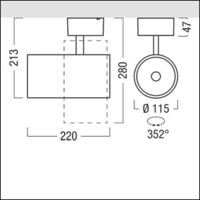 Zumtobel Group LED-Anbaustrahler 940, weiß V2-SFL4100 #62925685