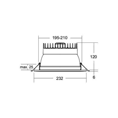 Brumberg Leuchten LED-Einbaudownlight 12767073