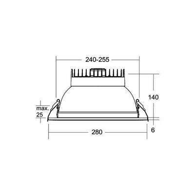 Brumberg Leuchten LED-Einbaudownlight 12769073