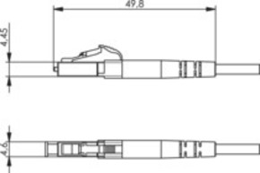 Telegärtner LC-Stecker Multimode f.Kabelmont.1,8-2,2 100007099
