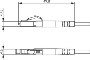 Telegärtner LC-Stecker Multimode f.Kabelmont.1,8-2,2 100007099