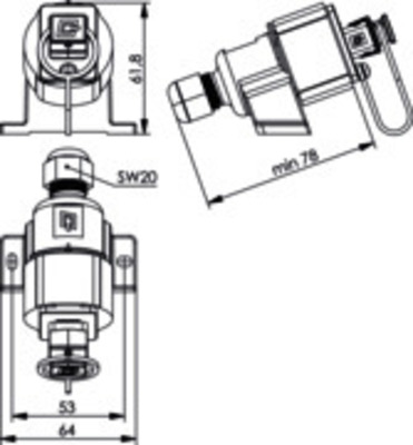Telegärtner STX V4 Aufputzdose RJ45 Modul B Cat.6A 100007443
