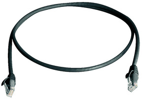 Telegärtner Patchkabel U/UTP C.5e 0,5m MP8 schwarz 100008179