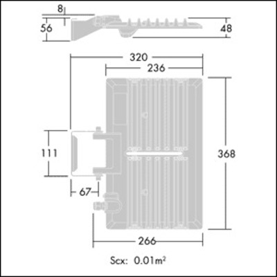 Thorn LED-Fluter 830 LEDFITM90WA/SCL1L830