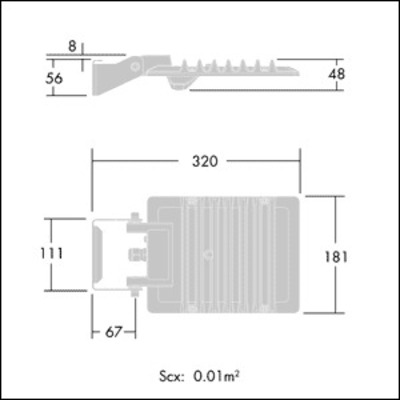Thorn LED-Fluter 830 LEDFITS45WA/SCL1L830