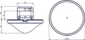 Theben Präsenzmelder Slave E UP GR thePremaP360#2070131