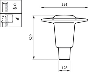 Philips Lighting LED-Mastleuchte 830, Z60 BDS490 LED #20197200