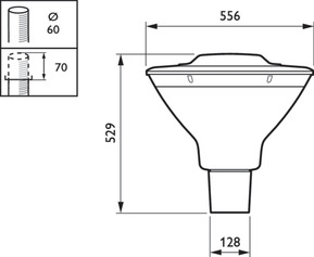 Philips Lighting LED-Mastleuchte 830, Z60 BDS491 LED #20201600
