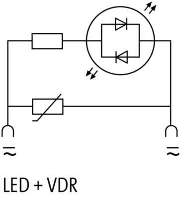 Murrelektronik Entstörmodul f. Ventilst. B, 11mm LBS-LEDY+VDR240VACDC