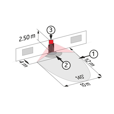 BEG Brück Electronic Bewegungsmelder LC-Click-N 140 sw