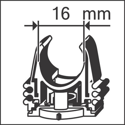 Bosch Power Tools PRO EPC Rohrclip, 16 mm 1600A032G6(VE100)