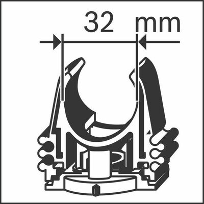 Bosch Power Tools PRO EPC Rohrclip, 32 mm 1600A032G9(VE50)