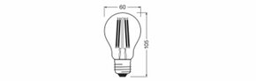 Ledvance LED-Lampe E27 840, klar LEDCl.A100FV11W840CL