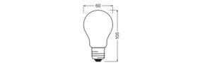 Ledvance LED-Lampe E27 840, frosted LEDCl.A75FV7.5W840FR