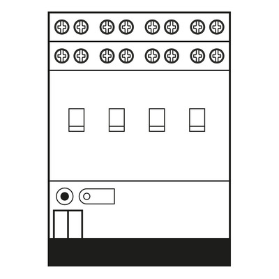 Jung Steuereinheit 4-fach REG 4TE 2194 REGHM