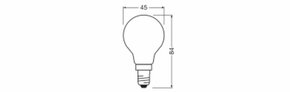 Ledvance LED-Tropfenlampe E14 827, frosted, dim. LEDCl.P25FDP1.8W827F