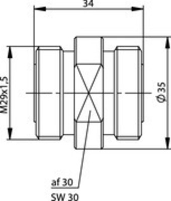 Telegärtner 7-16 Kupplung 50 Ohm (f-f) 100024554