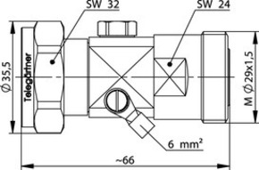 Telegärtner 7-16 ÜSS-Apleiter (m-f) 50 Ohm, 230V 100024577