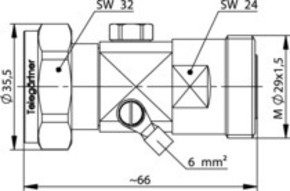 Telegärtner 7-16 ÜSS-Apleiter (m-f) 50 Ohm, 90V 100024579