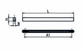 Ridi-Leuchten LED-Anbauleuchte 840, ML, weiß LYV4-A2258FLFWS840O0800