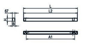 Ridi-Leuchten LED-Einbauleuchte 840, ML, schwarz LYV4-E1430FLFSW840MPS0350