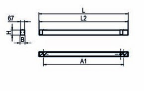 Ridi-Leuchten LED-Einbauleuchte 830, ML, schwarz LYV4-E1430FLFSW830O0450