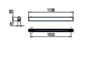 Ridi-Leuchten LED-Anbauleuchte 840, DALI2, weiß LYV7-A1138DAFWS840O0450