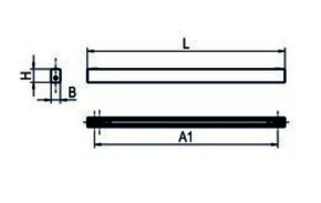 Ridi-Leuchten LED-Anbauleuchte 840, DALI2, schwarz LYV7-A1138DAFSW840O0450