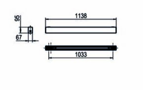 Ridi-Leuchten LED-Anbauleuchte 840, ML, weiß LYV7-A1138FLFWS840MPS0450