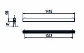 Ridi-Leuchten LED-Anbauleuchte 840, DALI2, weiß LYV7-A1418DAFWS840O0550