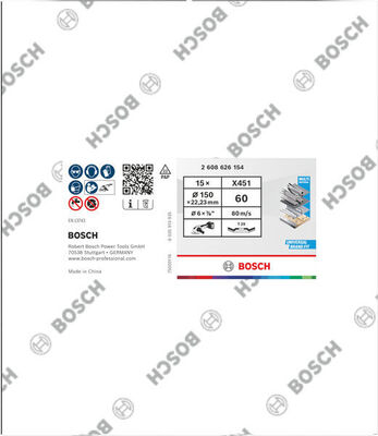 Bosch Power Tools X451 Fächerschleifscheibe, 150 x 22,23 mm K60 2608626154