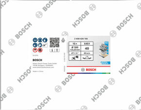Bosch Power Tools X451 Fächerschleifscheibe, 180 x 22,23 mm K40 2608626156
