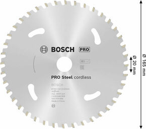 Bosch Power Tools PRO Steel cordless Kreissägeblatt 165 x 2608846858