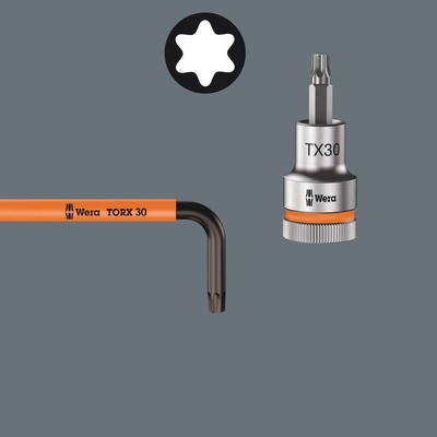 Wera Werk 6-rund Winkelschlüssel TX 8 - TX 40 05024470001