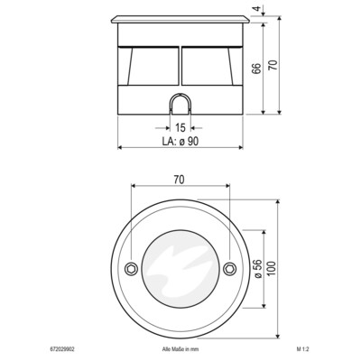 EVN Lichttechnik LED-Bodeneinbauleuchte IP67 RGB 672029902