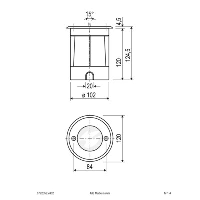 EVN Lichttechnik LED-Bodeneinbauleuchte IP67 679235EV402