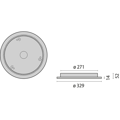 Performance in Light LED-Anbauleuchte 4000K, schwarz 3124786