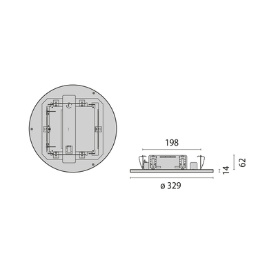 Performance in Light LED-Einbauleuchte 2700-6500K, DALI, schwarz 3124792