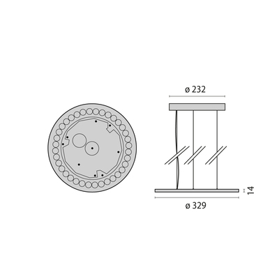 Performance in Light LED-Pendelleuchte 2700-6500K, DALI, schwarz 3124797