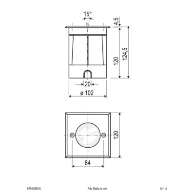 EVN Lichttechnik LED-Bodeneinbauleuchte IP67 679435EVA