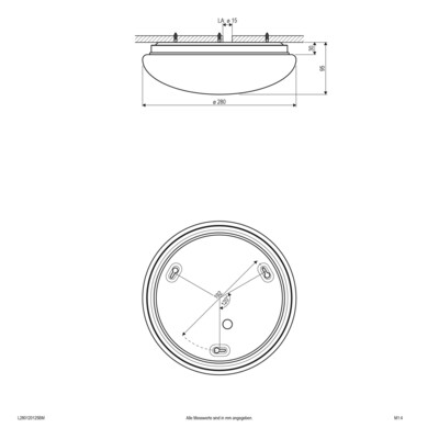 EVN Lichttechnik LED-Anbauleuchte m. Bewegungsmelder L280120125BM
