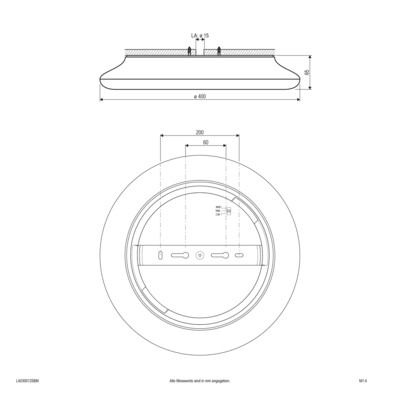 EVN Lichttechnik LED-Anbauleuchte m. Bewegungsmelder L40300125BM