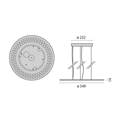 Performance in Light LED-Pendelleuchte 4000K, DALI, schwarz 3124830