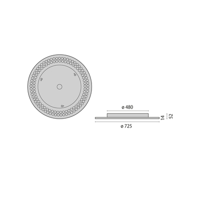 Performance in Light LED-Anbauleuchte 4000K, schwarz 3124851