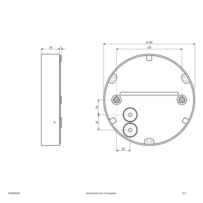 EVN Lichttechnik LED-Wandleuchte IP65 WAR65081602