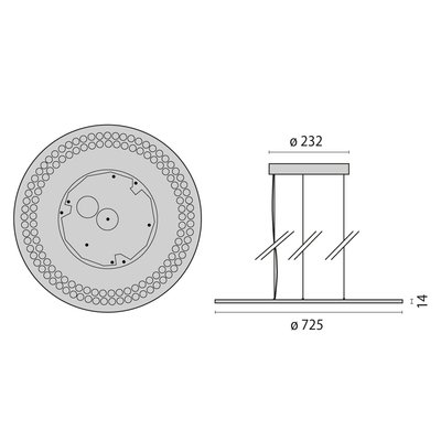 Performance in Light LED-Pendelleuchte 3000K, DALI, schwarz 3124863