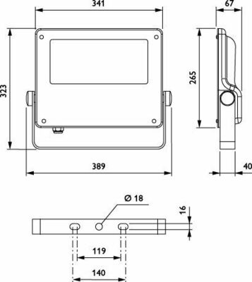 Philips Lighting LED-Scheinwerfer 730 BVP125 LED80-4S/730S