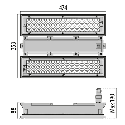 Performance in Light LED-Hallenpendelleuchte 5700K, NL 3h LTH3155EH857