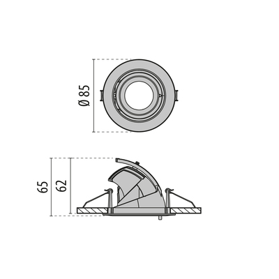 Performance in Light LED-Einbaustrahler 4000K, DALI, schwarz LTY1111DA940